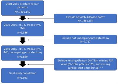 Increasing surgical wait time does not increase the risk of node positive prostate cancer: Implications for surgical planning during the COVID-19 pandemic and beyond